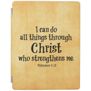 Bibel-Vers: Ich kann alle Sachen durch Christus iPad Hülle