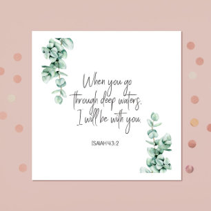 Bibel Vers Isaiah Square Serviette