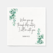 Bibel Vers Isaiah Square Serviette (Vorderseite)