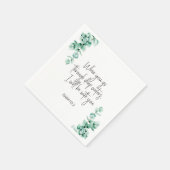 Bibel Vers Isaiah Square Serviette (Ecke)