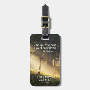 Bibel-Vers Jesaja 30 dieses ist der Weisenweg in Gepäckanhänger