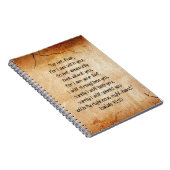 Bibel-Vers-Jesaja-40:10 Notizblock (Rechte Seite)