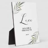 Bibel Vers John verlasse Schrift Plaque Fotoplatte (Seite)