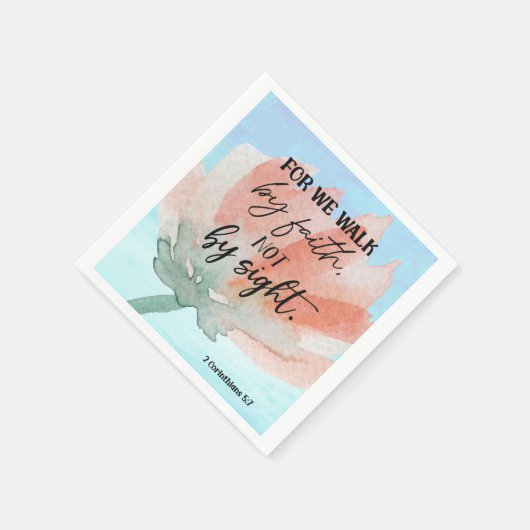 Bibel Vers Korinthians Blumenplatz Napkins Serviette (Ecke)