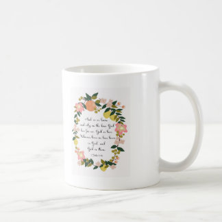 Bibel-Vers-Kunst - 1 John-4:16 Kaffeetasse