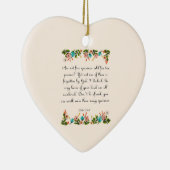 Bibel-Vers-Kunst - Luke-12:6 - 7 Keramik Ornament (Rechts)