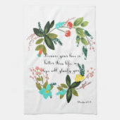 Bibel-Vers-Kunst - Psalm-63:3 Küchentuch (Vertikal)