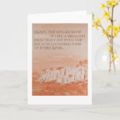 Bibel-Vers: Matthew-13:47 Pedagogygreetings Karte (Gelbe Blume)