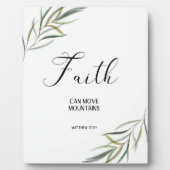 Bibel Vers Matthew Blätter Scripting Plaque Fotoplatte (Vorderseite)