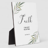 Bibel Vers Matthew Blätter Scripting Plaque Fotoplatte (Seite)