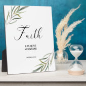 Bibel Vers Matthew Blätter Scripting Plaque Fotoplatte (Seite)