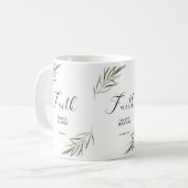 Bibel Vers Matthew verlasst die Schrift Kaffee Tas Kaffeetasse (Vorderseite Links)