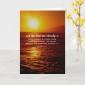 Bibel-Vers-Ozean-Sonnenuntergang Karte (Gelbe Blume)