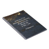 Bibel-Vers Phillippians 4:7 Notizblock (Rechte Seite)