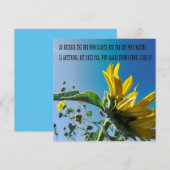 Bibel Vers Poster, die Blume wachsen mit Gott. (Vorne/Hinten)