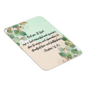 Bibel Vers Psalm Grüne Schrift Magnet (Rechte Seite)