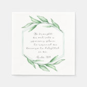 Bibel Vers Psalm Papier Napkins Serviette (Vorderseite)