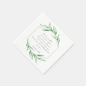 Bibel Vers Psalm Papier Napkins Serviette (Ecke)