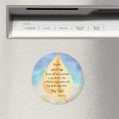 Bibel Vers Romans Gelb Blau Magnet (In Situ (Geschirrspüler))