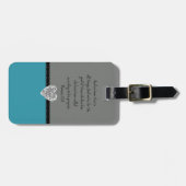 Bibel-Vers-Römer-8:28 Retro Gepäckanhänger (Vorderseite horizontal)