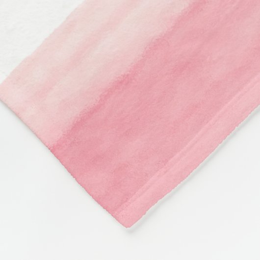 Bibel Vers Rosa Blumenfleece Leder Fleecedecke (Ecke)