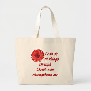 Bibel-Vers-Taschen-Tasche Jumbo Stoffbeutel