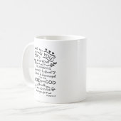 Bibel-Vers-Tasse Kaffeetasse (Vorderseite Links)