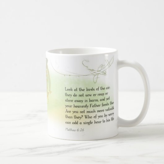Bibel-Vers-Tasse Kaffeetasse (Rechts)