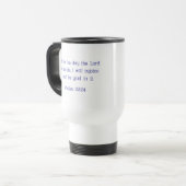 Bibel-Vers-Tasse Reisebecher (Vorderseite Links)