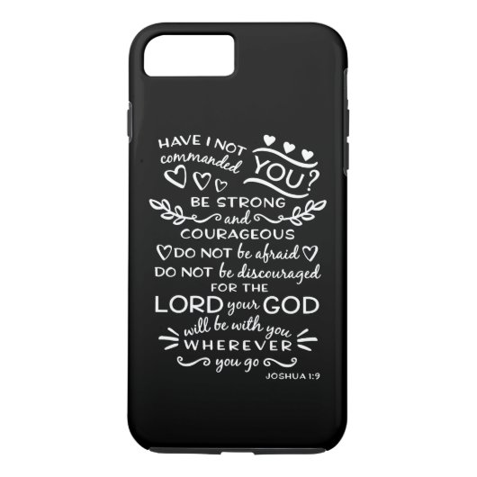 Bibel-Vers-Telefon-Kasten-Joshua-1:9 Case-Mate iPhone Hülle (Rückseite)