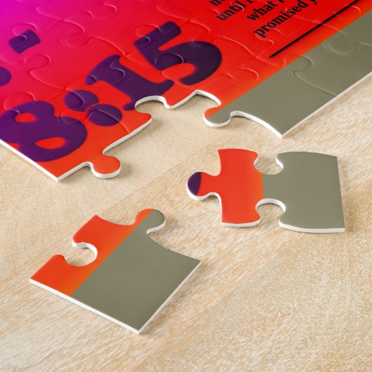 Bibel-Vers vom Genese-28:15. Puzzle (Seite)