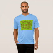 Bibel-Vers vom Taten-16:31. T-Shirt (Vorne ganz)