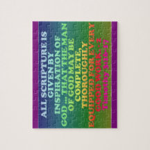 Bibel-Vers von 2 Timothy-3:16 - 17.