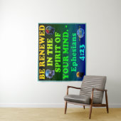 Bibel Vers von Ephesians 4:23. Wandteppich (Beispiel)