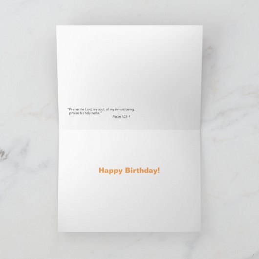 Bibel Verse2 der Karte (Innenseite)