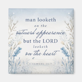 Bibel Verse 1 Samuel 16:7 Aquarellküche Magnet