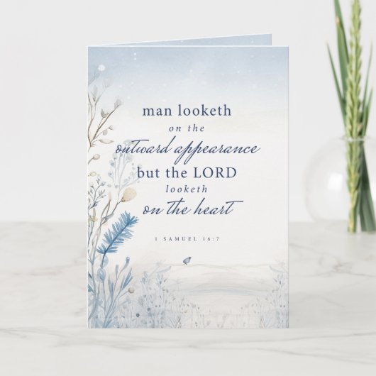 Bibel Verse 1 Samuel 16:7 Wasserfarbe geflochten (Vorderseite)