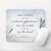 Bibel Verse 1 Samuel 16:7 Wasserfarbe Mousepad (Mit Mouse)