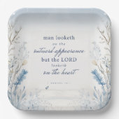 Bibel Verse 1 Samuel 16:7 Wasserfarbe Pappteller (Vorderseite)