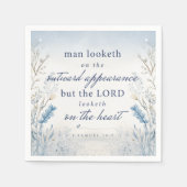 Bibel Verse 1 Samuel 16:7 Wasserfarbe Serviette (Vorderseite)