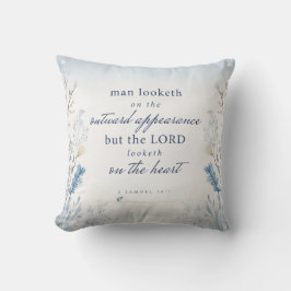 Bibel Verse 1 Samuel 16:7 Wasserfarben-Kissen Kissen