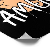 Bibel Verse Amen God Poster (Ecke)