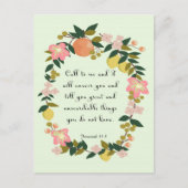 Bibel Verse Art - Jeremiah 33:3 Postkarte (Vorderseite)