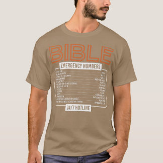 Bibel Verse Bible Notrufnummern Gott Premium T- T-Shirt