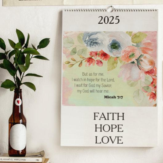 Bibel Verse Blumenkalender 2025 Kalender