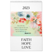 Bibel Verse Blumenkalender 2025 Kalender (Titelbild)