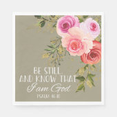 Bibel Verse Blumenplatz Serviette (Vorderseite)