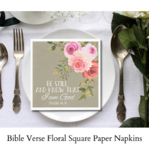 Bibel Verse Blumenplatz Serviette
