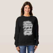 Bibel Verse Christliche Kirche Gott Jesus Religiös Sweatshirt (Vorne ganz)