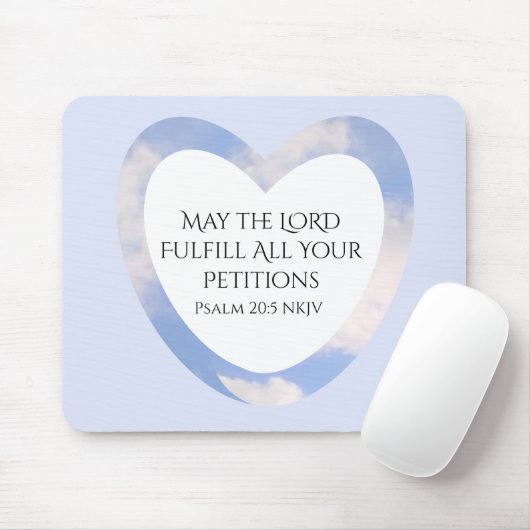 Bibel Verse Christlicher Glaube Inspirational Blau Mousepad (Mit Mouse)